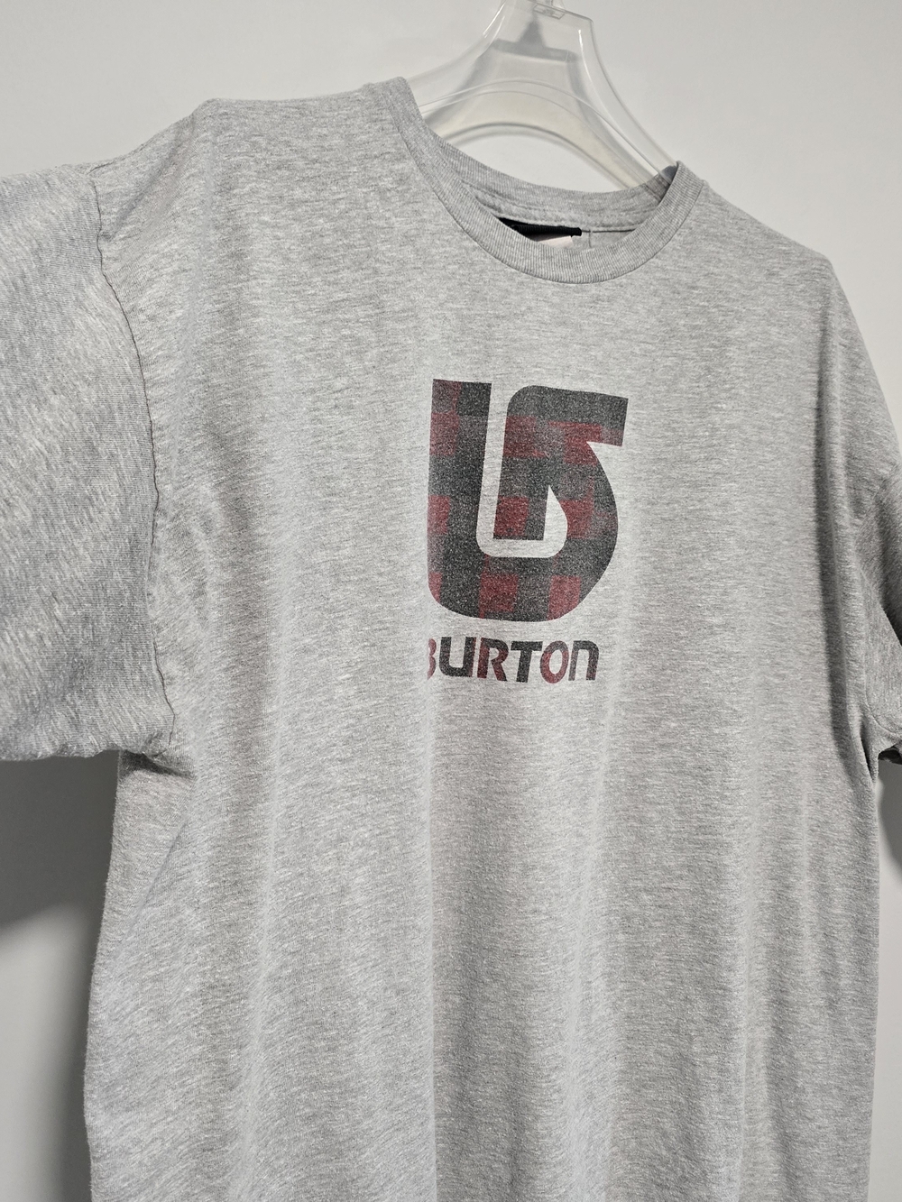Burton Men’s Gray Logo T-Shirt Y2k Vibtage Burton - Picture 3 of 6